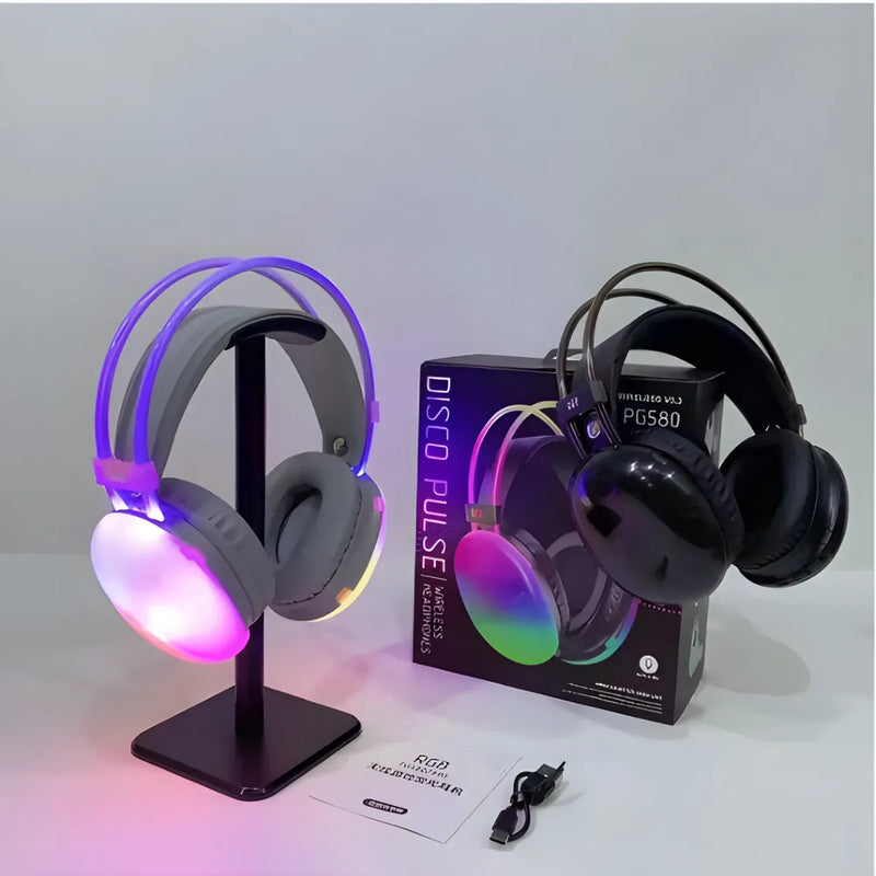 Fone de Ouvido Bluetooth V5.3 com LED