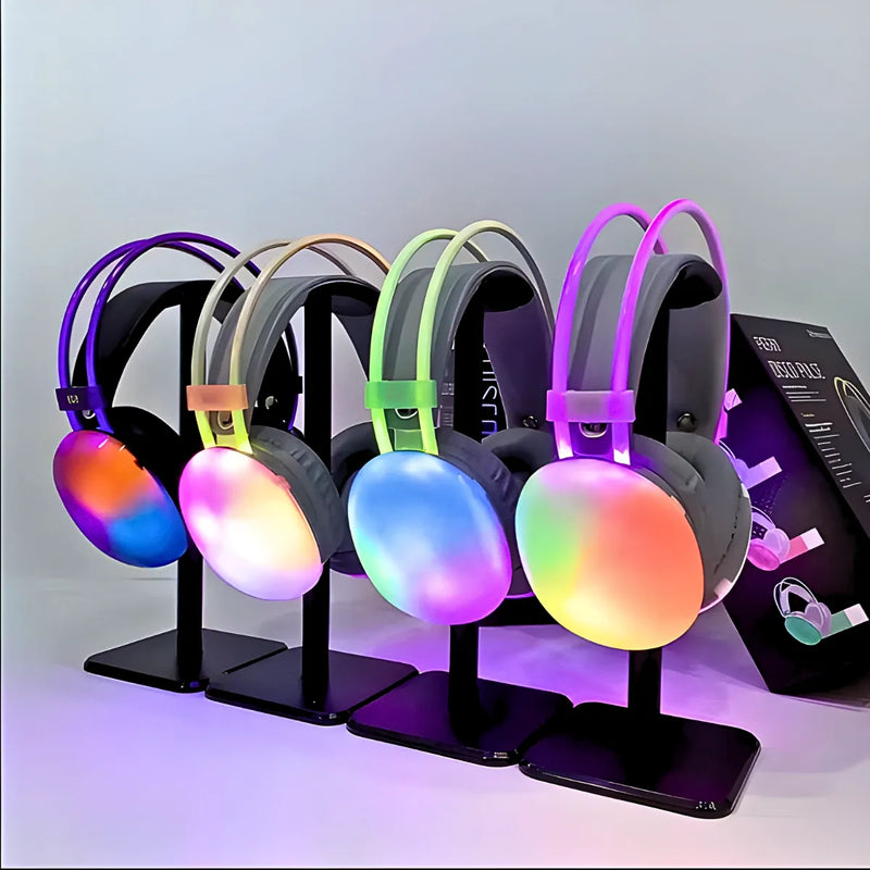 Fone de Ouvido Bluetooth V5.3 com LED