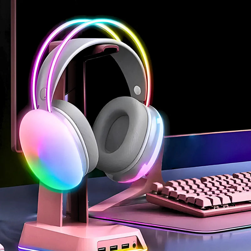 Fone de Ouvido Bluetooth V5.3 com LED