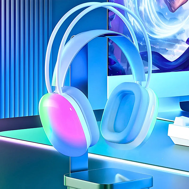Fone de Ouvido Bluetooth V5.3 com LED