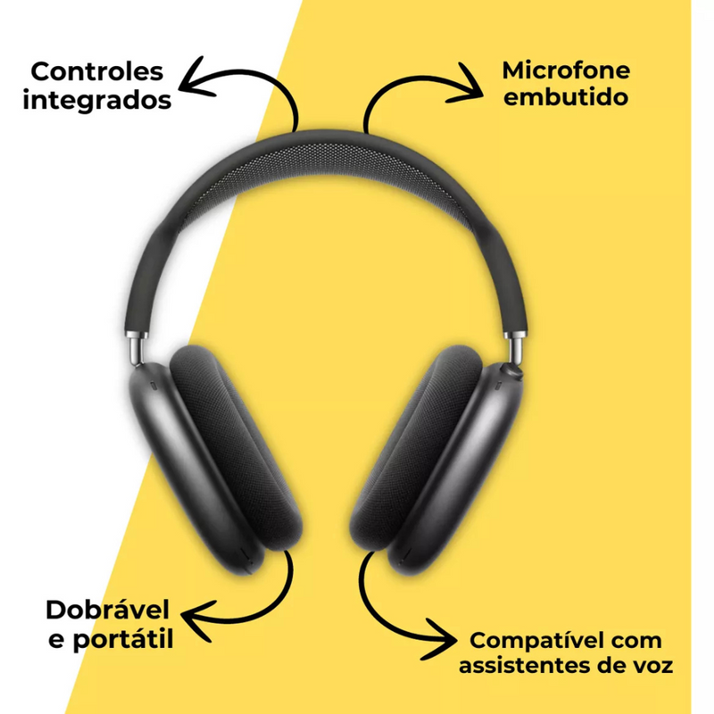 Fone de Ouvido Bluetooth P9 AIR Vermelho