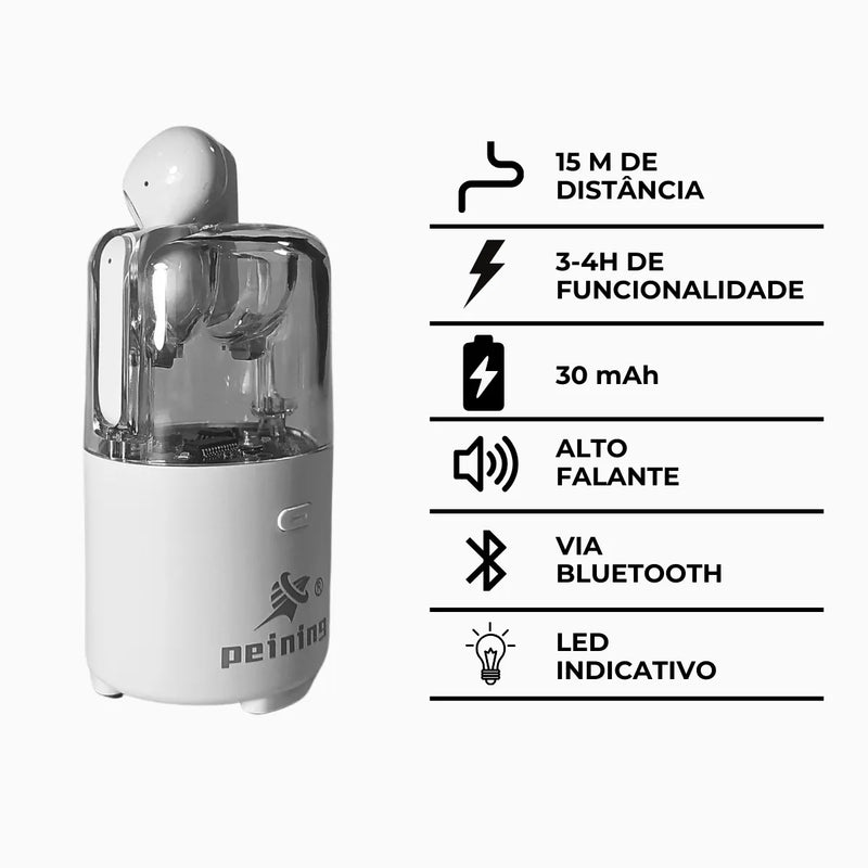 kit de caixa de som e fone Bluetooth