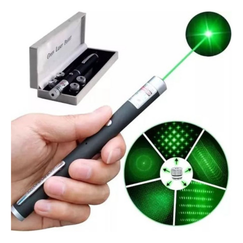 Caneta Laser Verde Forte Recarregável