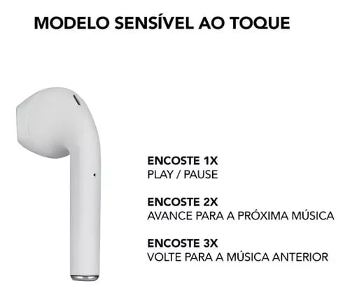 Fone de Ouvido Bluetooth i12