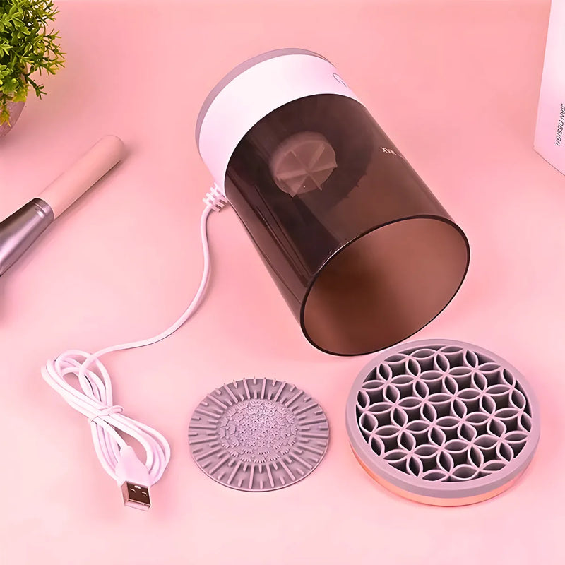 Limpador de Pincéis de Maquiagem Automático USB