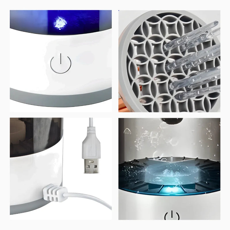 Limpador de Pincéis de Maquiagem Automático USB