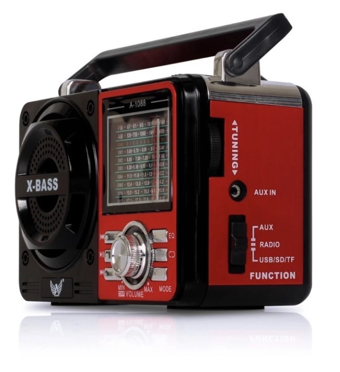 Rádio AM FM Retrô Vintage Portátil Avó Avô Radinho -Y1088BT