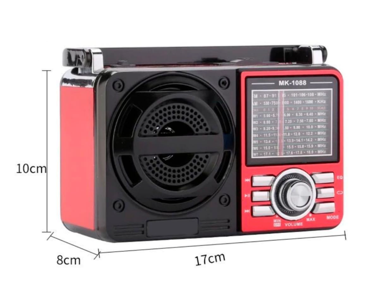 Rádio AM FM Retrô Vintage Portátil Avó Avô Radinho -Y1088BT