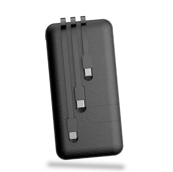 Carregador Portátil Com Cabo de Potência e Suporte Celular