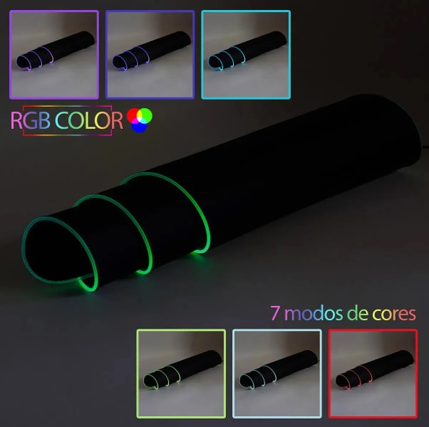 Mouse Pad Gamer Speed LED BM-791 – Extra Grande e RGB