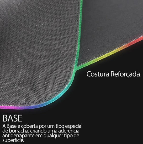 Mouse Pad Gamer Speed LED BM-791 – Extra Grande e RGB