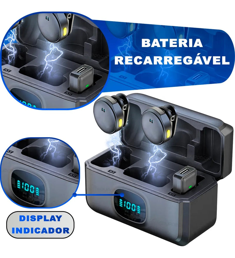 Microfone Lapela Magnetico MIC-2912