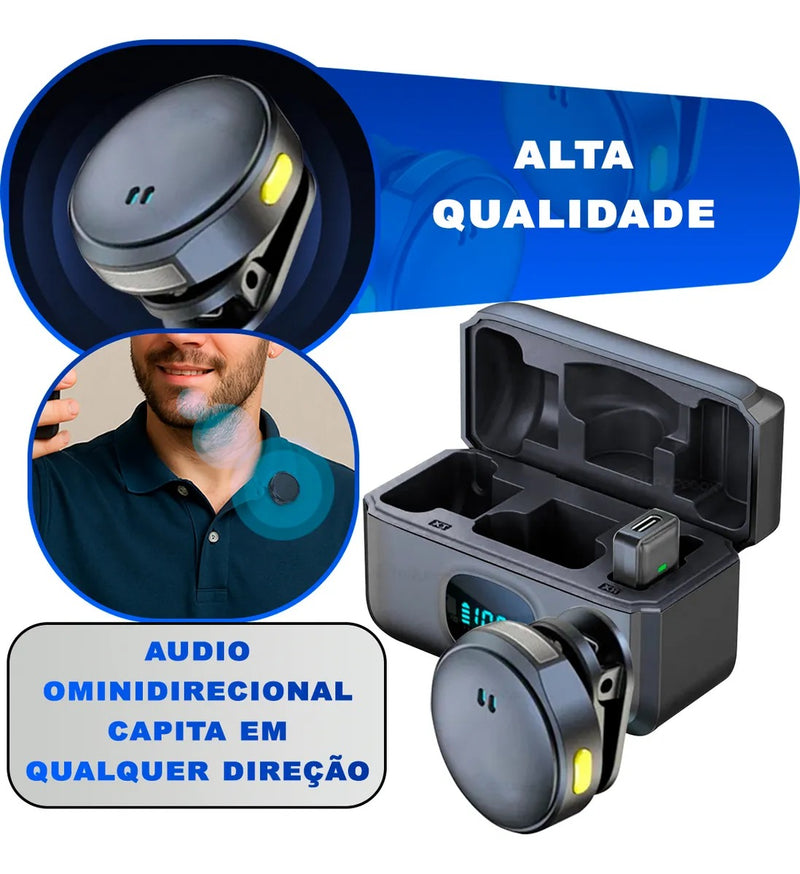 Microfone Lapela Magnetico MIC-2912