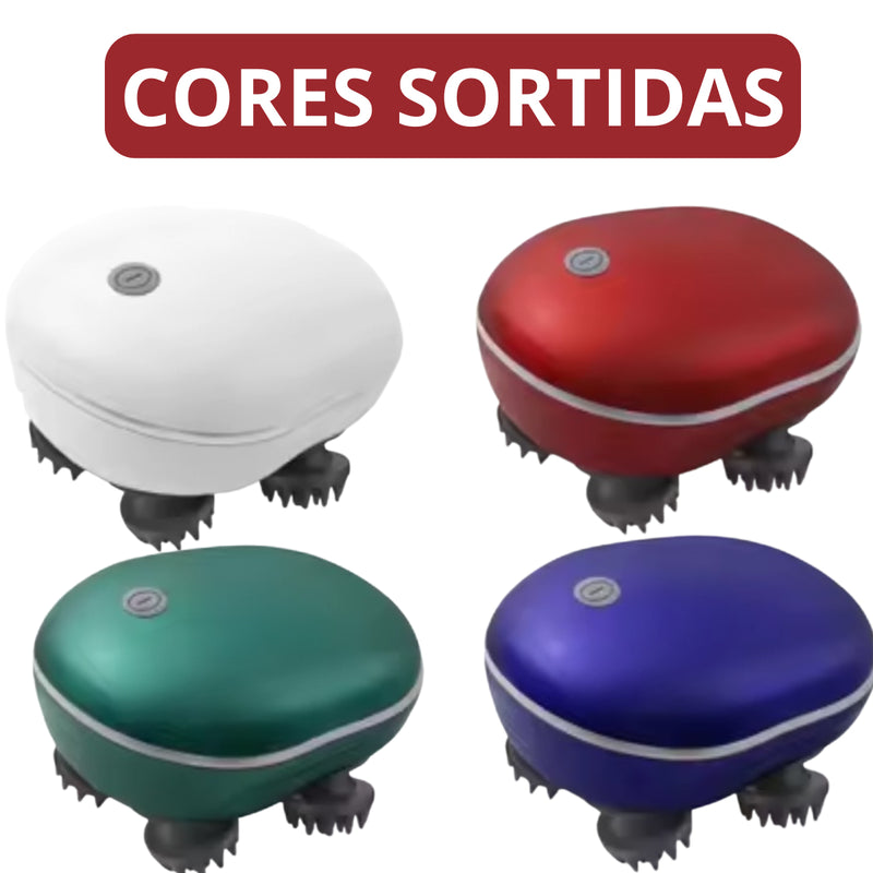 Massageador Elétrico Cabeça e Corpo Recarregável – Cores Sortidas