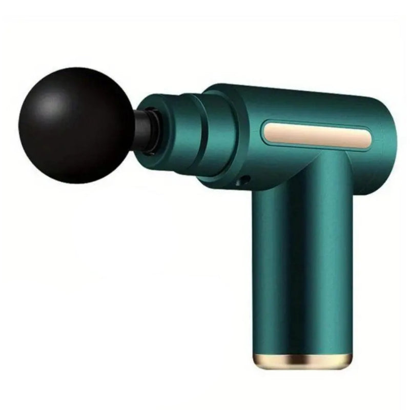 Mini Pistola de Massagem Elétrica com 6 Velocidades e Acessórios Cores Sortidas