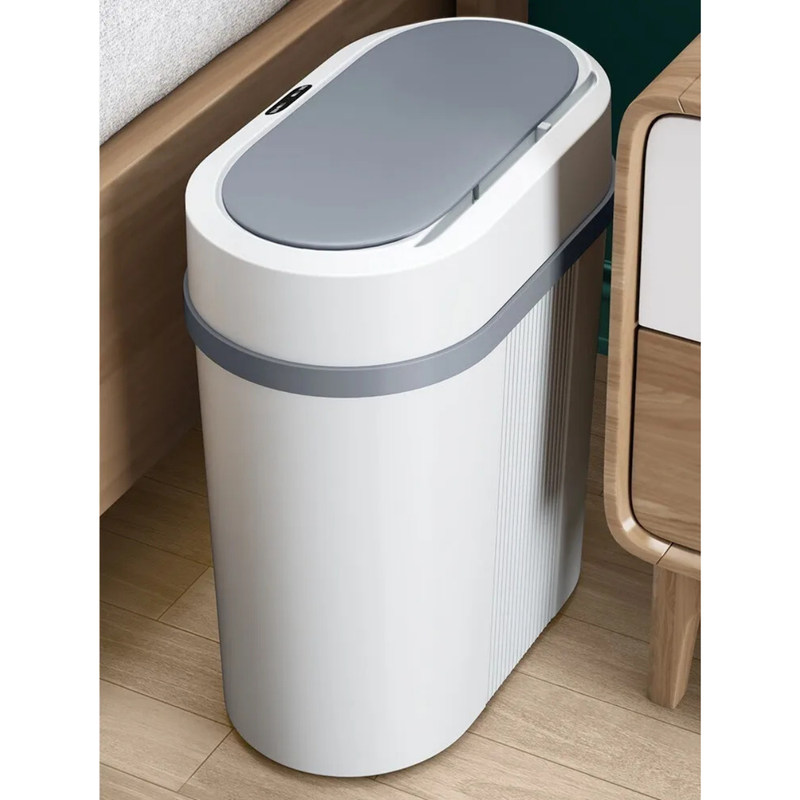 Lixeira Inteligente 12L com Sensor Automático – Branca