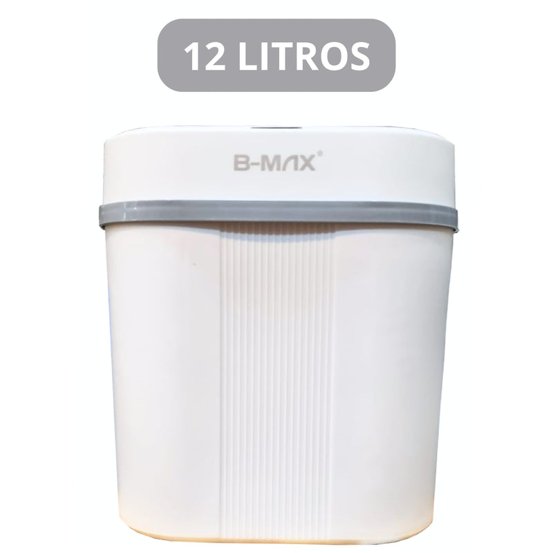 Lixeira Inteligente 12L com Sensor Automático – Branca