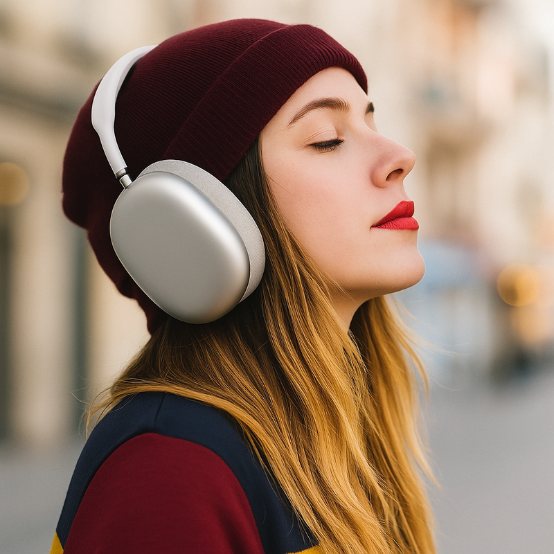 Fone de Ouvido Bluetooth P9 AIR Prata