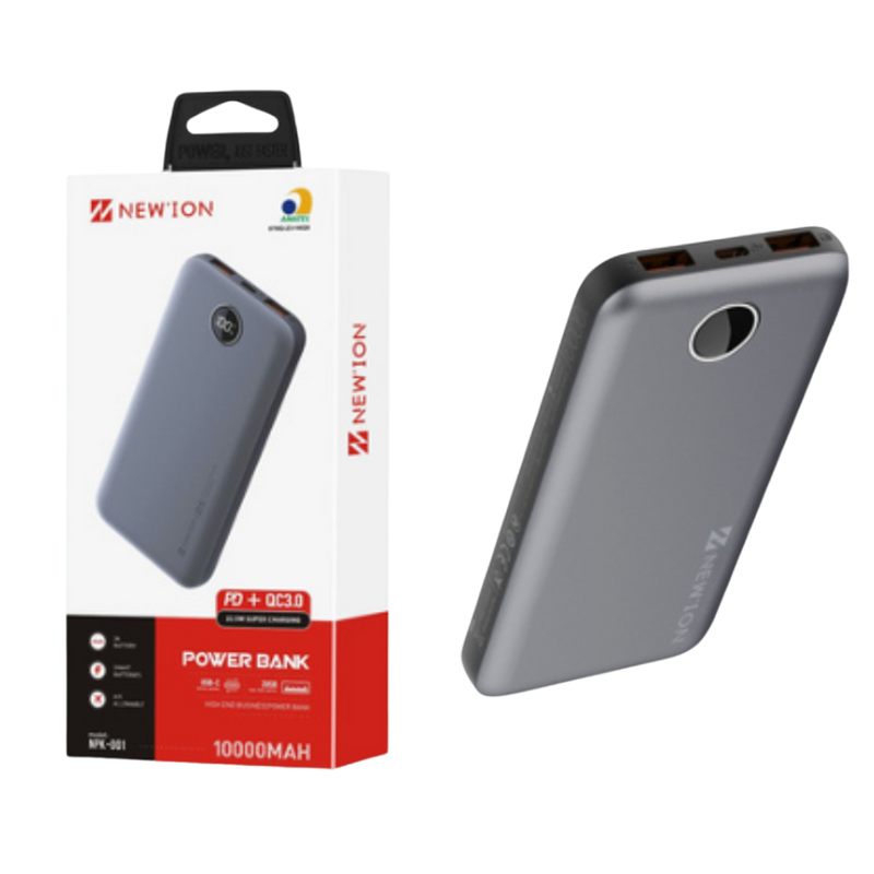 Carregador portátil NPK-001 CINZA