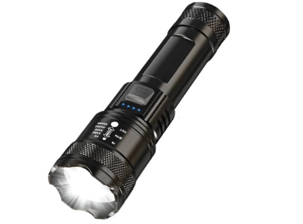 Lanterna Com Carregamento Usb, Zoom Telescópico Branco Tática  LAN-7059