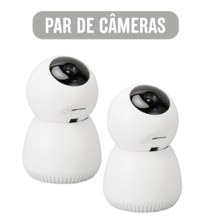 Kit 2 Câmeras de Segurança Wi-Fi 360° Full HD