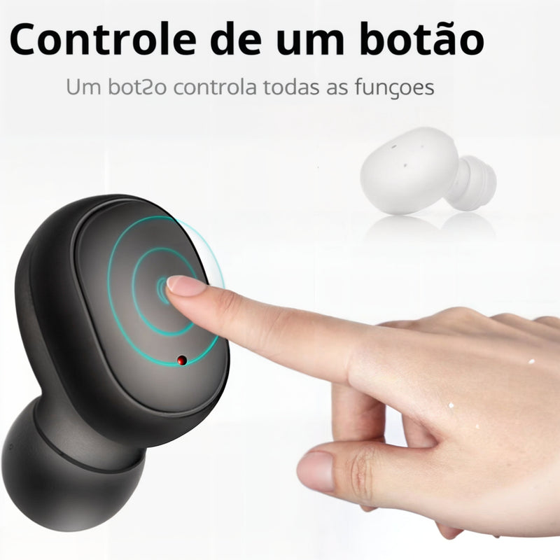 Fone TWS Bluetooth 5.0 Redmi com Microfone – Som Imersivo 2 Kits